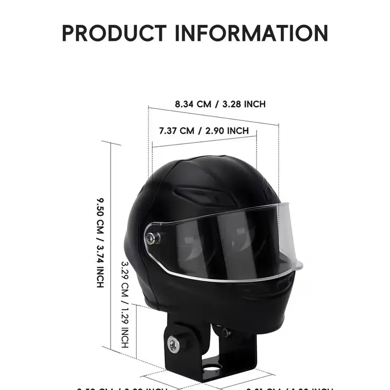 Bike Helmet Safety Light – Dual Color LED (White + Amber) for Night Riding