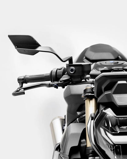 Universal Metallic Wing Mirrors – Foldable & Rotatable Bike Side Mirrors (Pair)