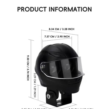 Bike Helmet Safety Light – Dual Color LED (White + Amber) for Night Riding
